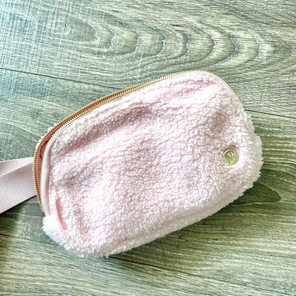 lululemon athletica Pink Fleece Fanny Pack Crossbody Bag